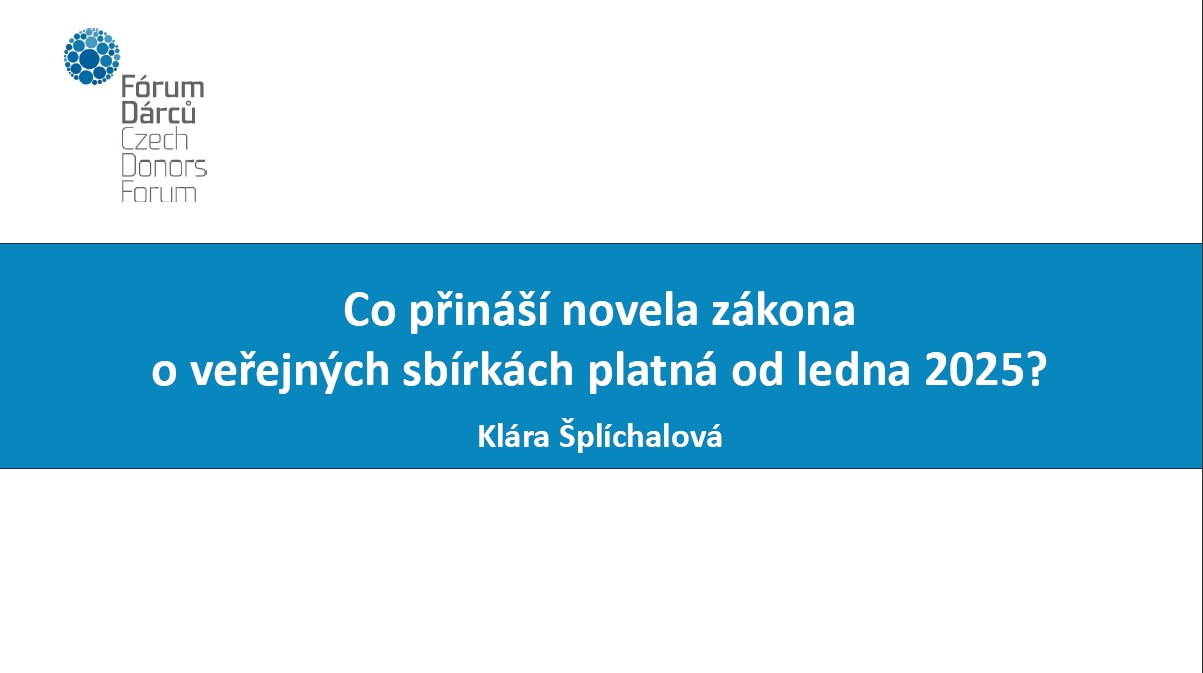 Prezentace Kláry Šplíchalové - Co přináší novela VS